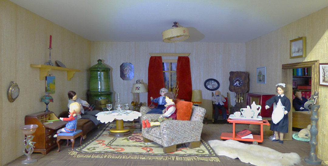 Das Wohnzimmer der Familie